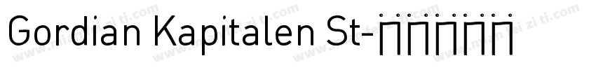 Gordian Kapitalen St字体转换